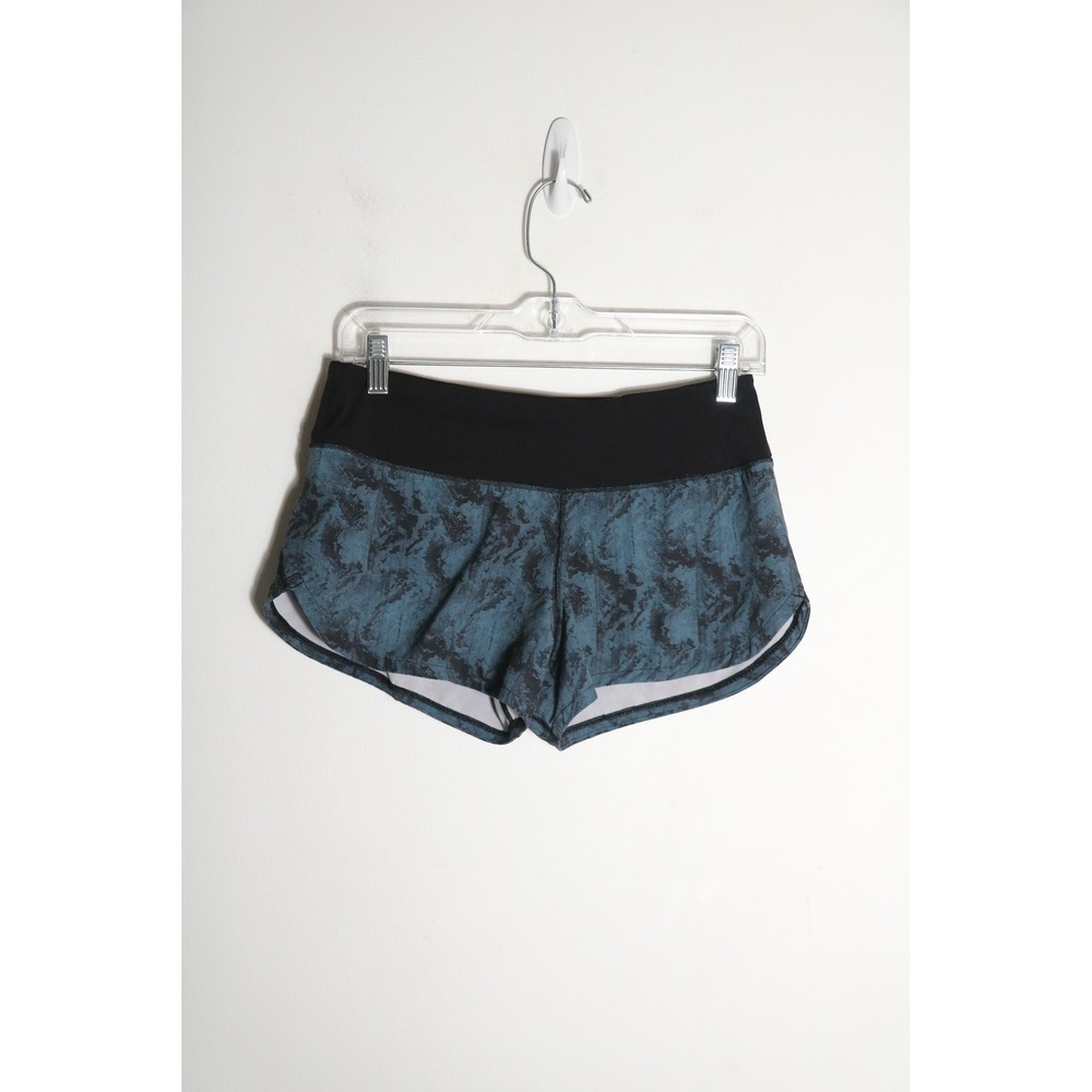 Vuori Omni Performance Shorts Women XS Tide Dunes Texture Blue  Running Athletic